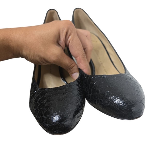 Guiseppe Zanotti Elegant Black Snake Round Toe Pumps Size 38 - Picture 5 of 8